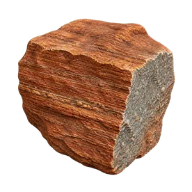 Layered sedimentary rock