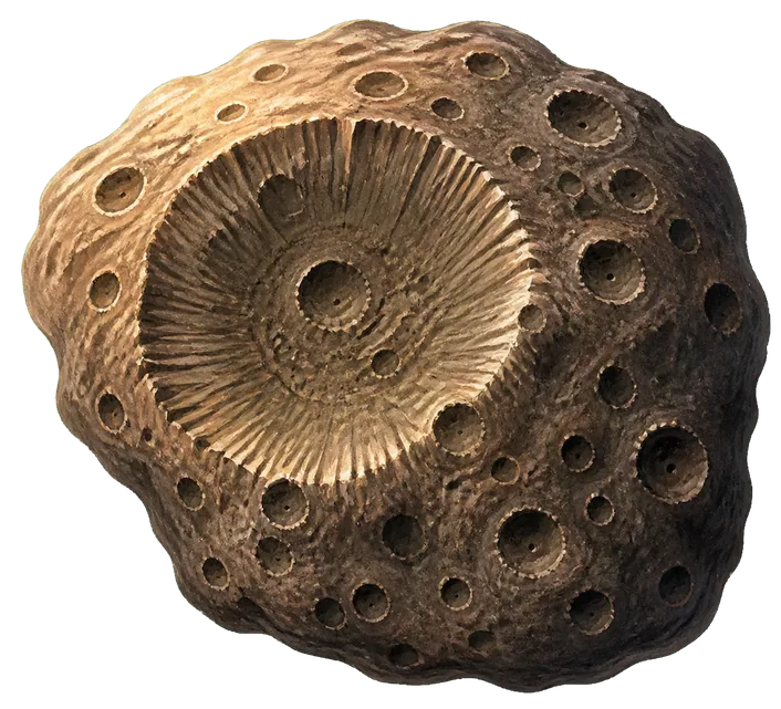 Close view of Stickney crater