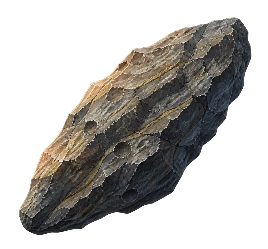 A different irregular asteroid