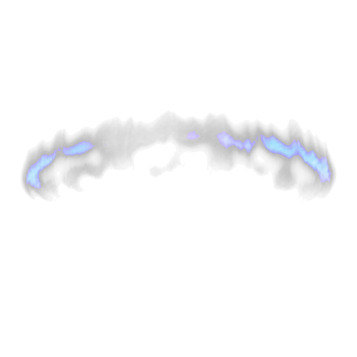 Glowing aurora near Jupiter's pole