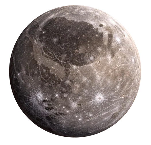 Ganymede, large with grooved terrain