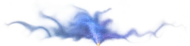 Faint blue sulfur-dioxide plume rising from Io