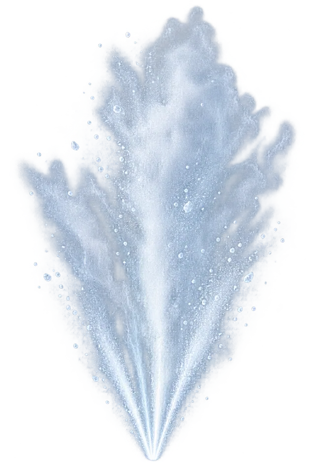 Water-vapor and ice-grain plume rising from Enceladus's south polar region