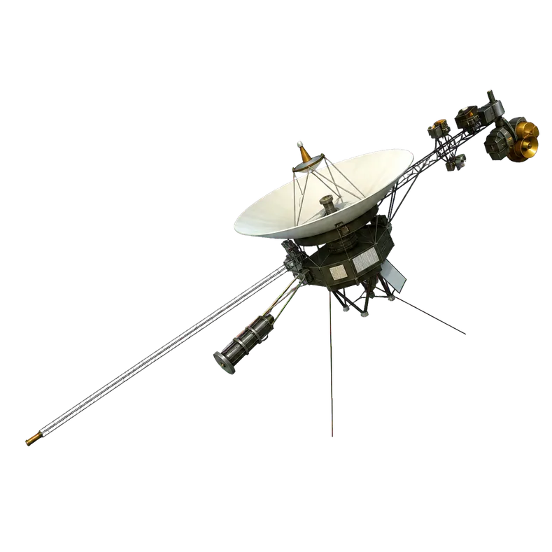 Voyager 2 flying past Uranus